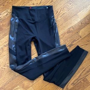 Spank faux leather Moto leggings